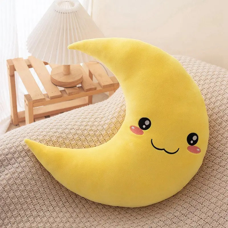 25cm-45cm New Sky Style Funny Moon Soft Plush Cute Throw Pillow