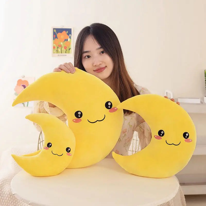 25cm-45cm New Sky Style Funny Moon Soft Plush Cute Throw Pillow
