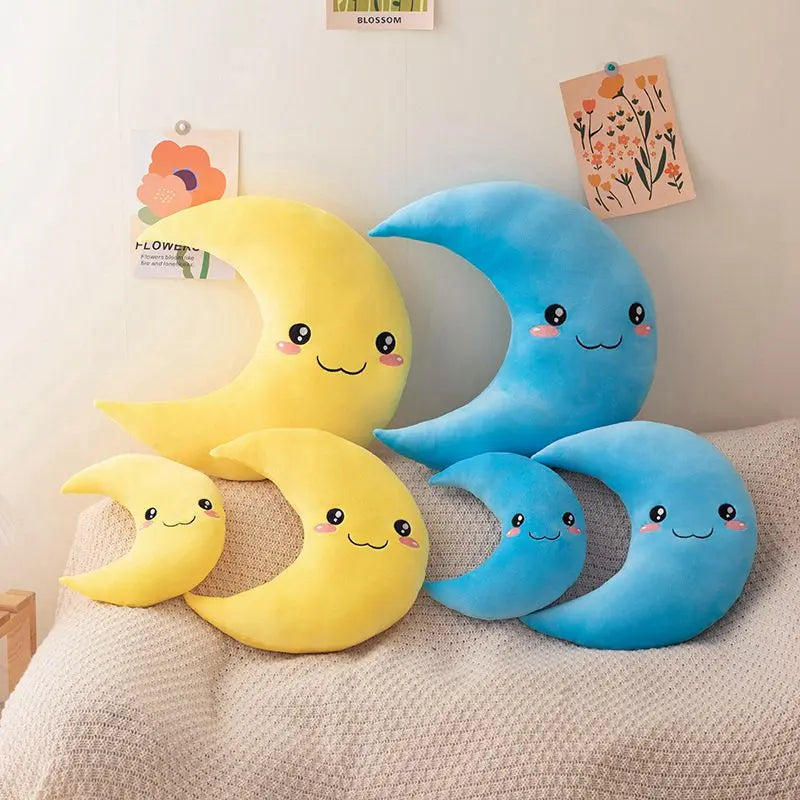 25cm-45cm New Sky Style Funny Moon Soft Plush Cute Throw Pillow
