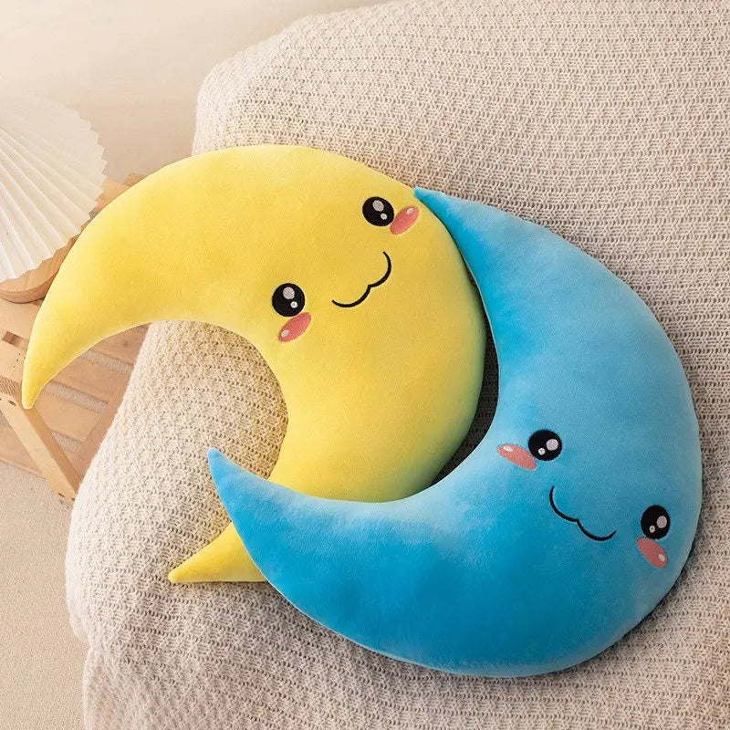 25cm-45cm New Sky Style Funny Moon Soft Plush Cute Throw Pillow