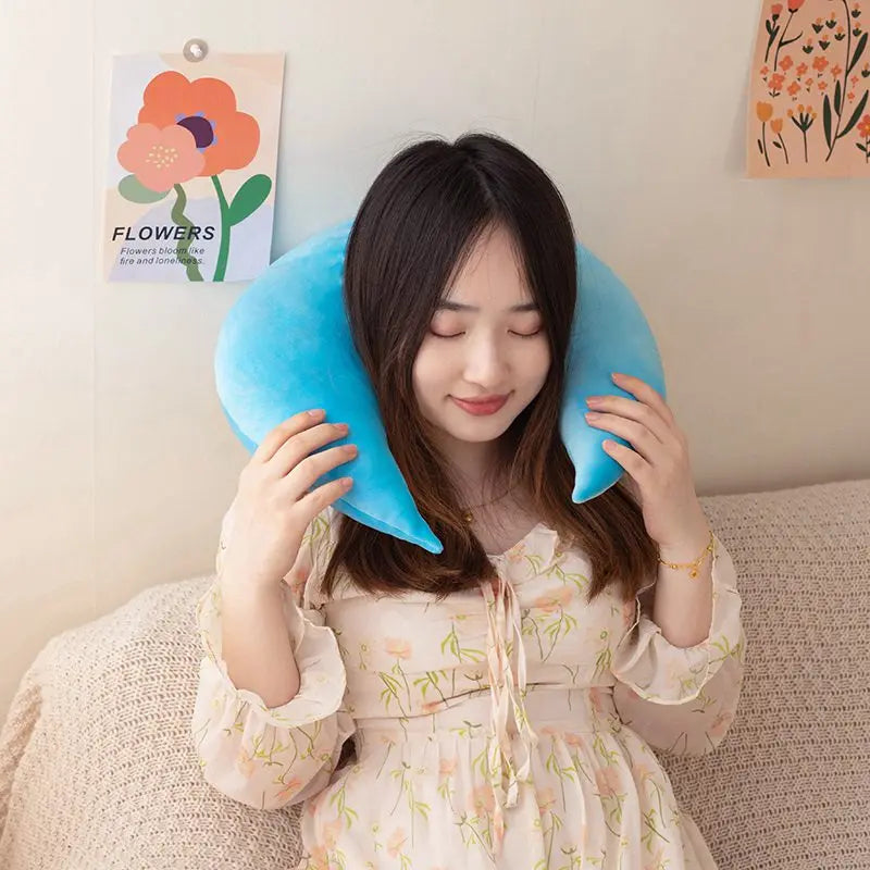 25cm-45cm New Sky Style Funny Moon Soft Plush Cute Throw Pillow