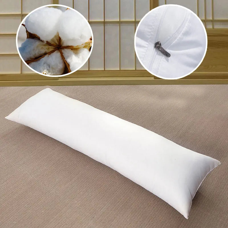 150x50CM White Long Body Pillow Hugging Pillow Sleeping Cushion
