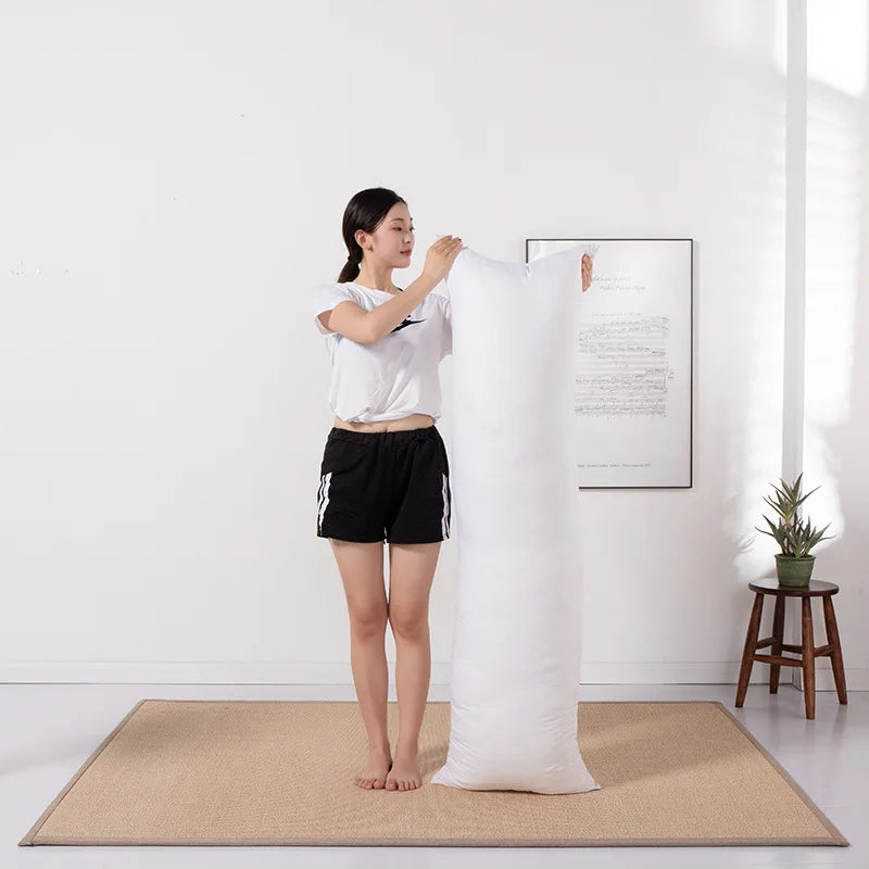 150x50CM White Long Body Pillow Hugging Pillow Sleeping Cushion