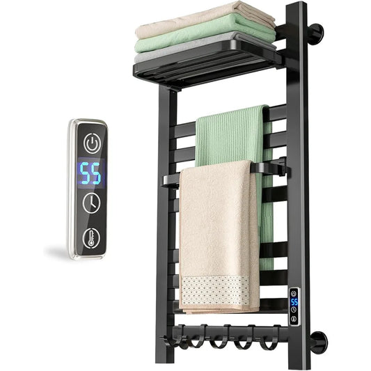 10 Bars Electric Wall Mounted Towel Rack with Timer