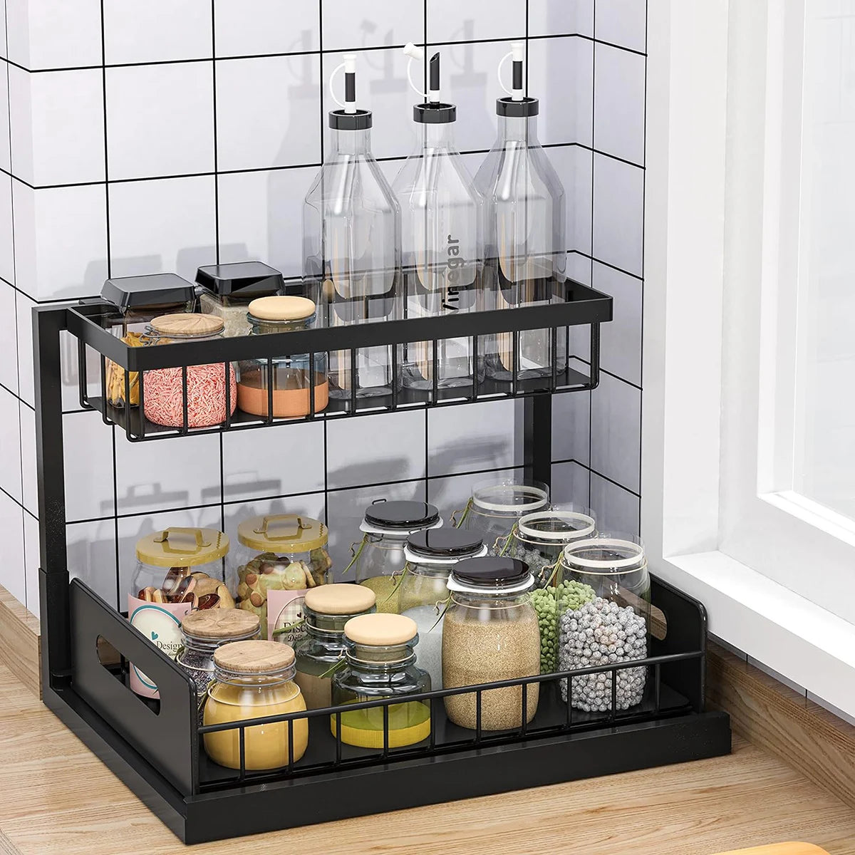 2 Pack Pull Out Under Sink Organizer