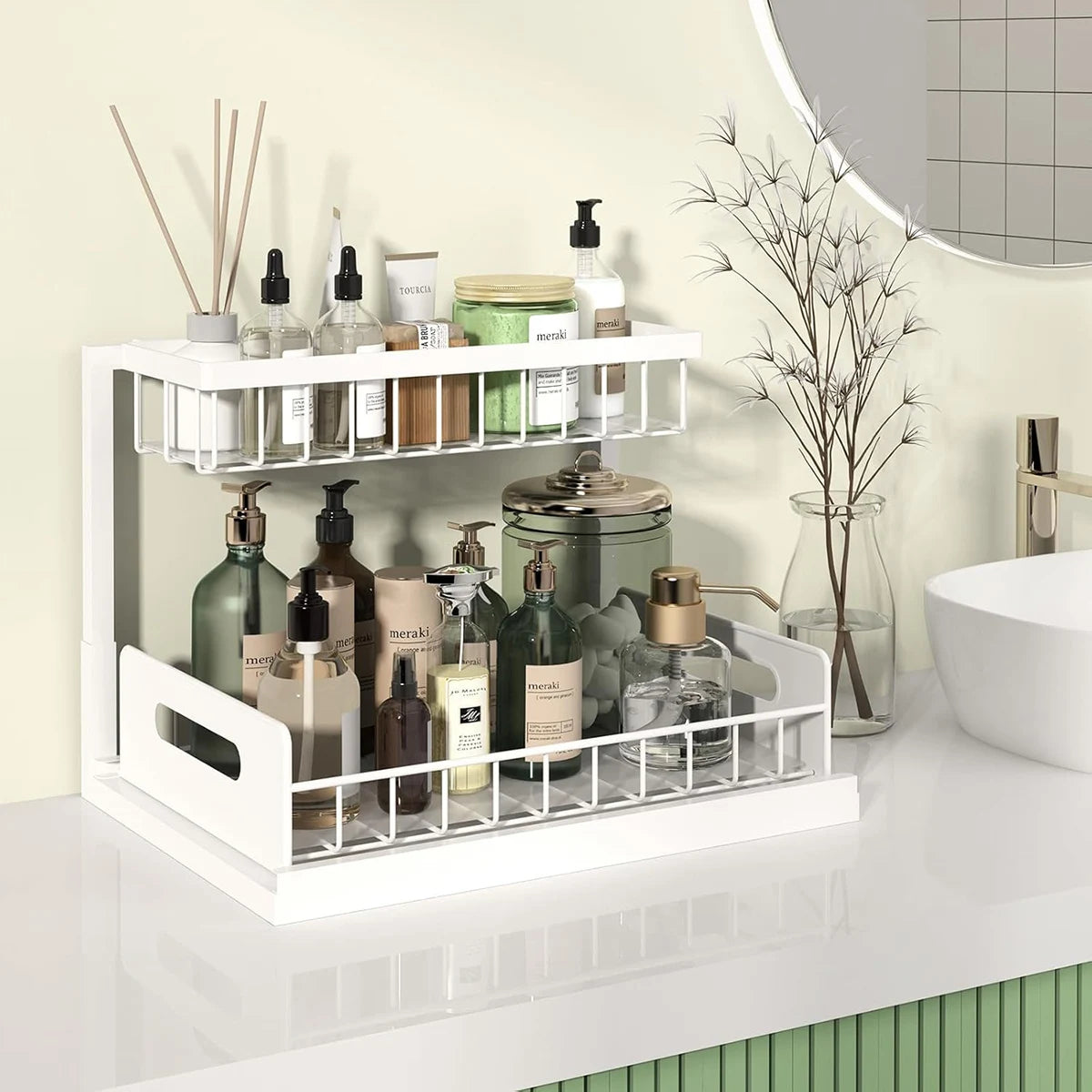 2 Pack Pull Out Under Sink Organizer