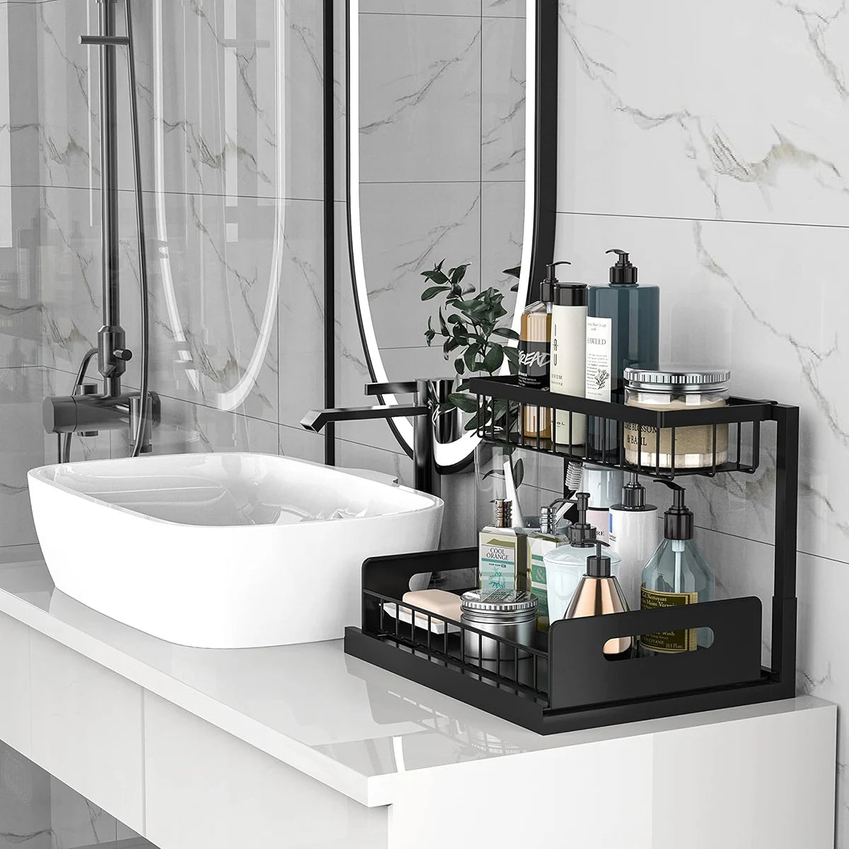 2 Pack Pull Out Under Sink Organizer