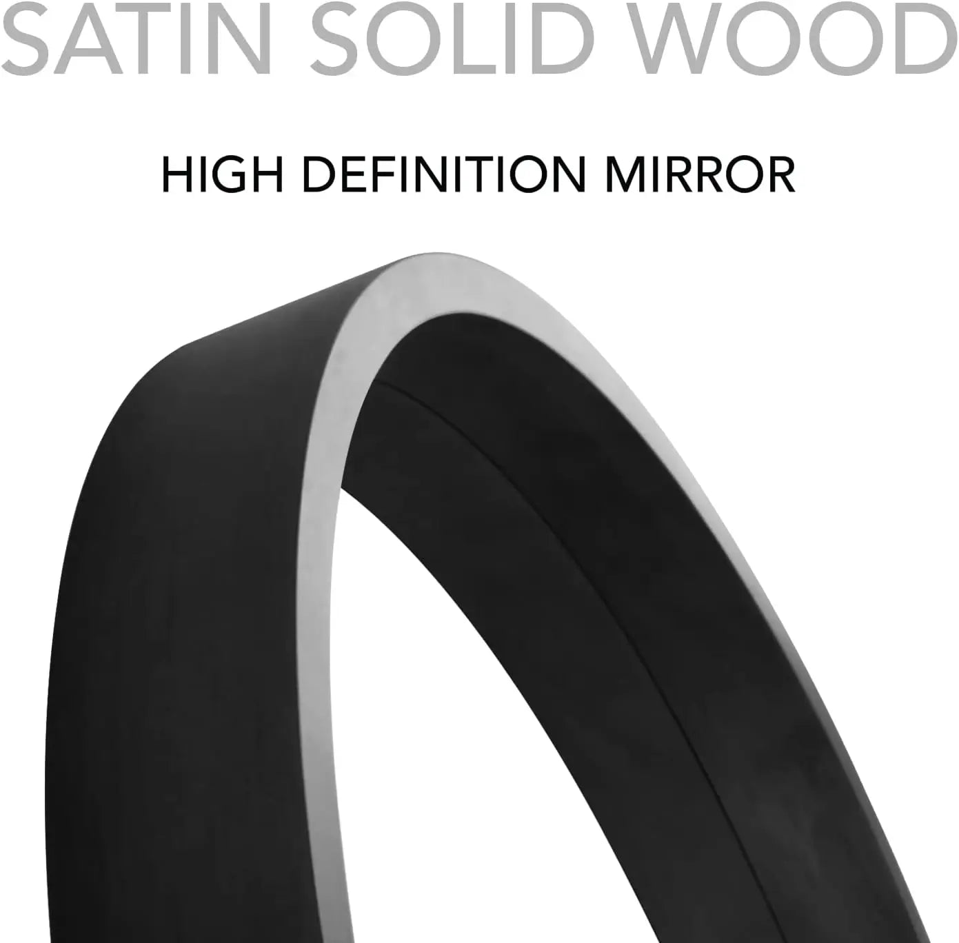 24 Inch Round Wall Mirror with Wood Frame,
