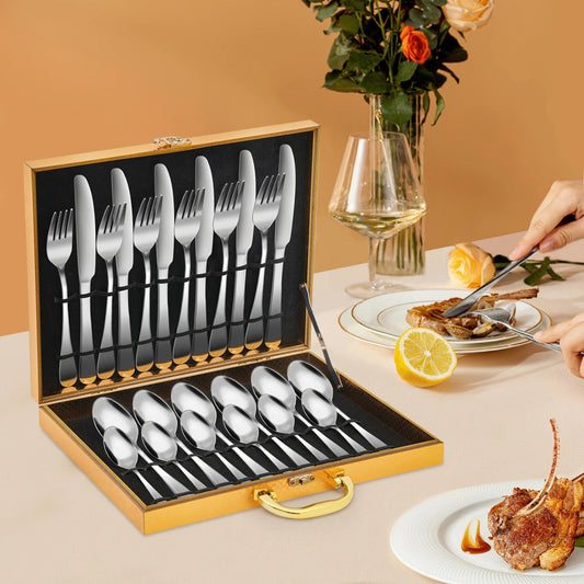24Pcs/90Pcs Stainless Steel Silverware Set