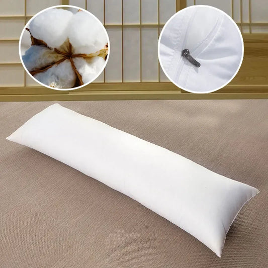 150x50CM White Long Body Pillow Hugging Pillow Sleeping Cushion